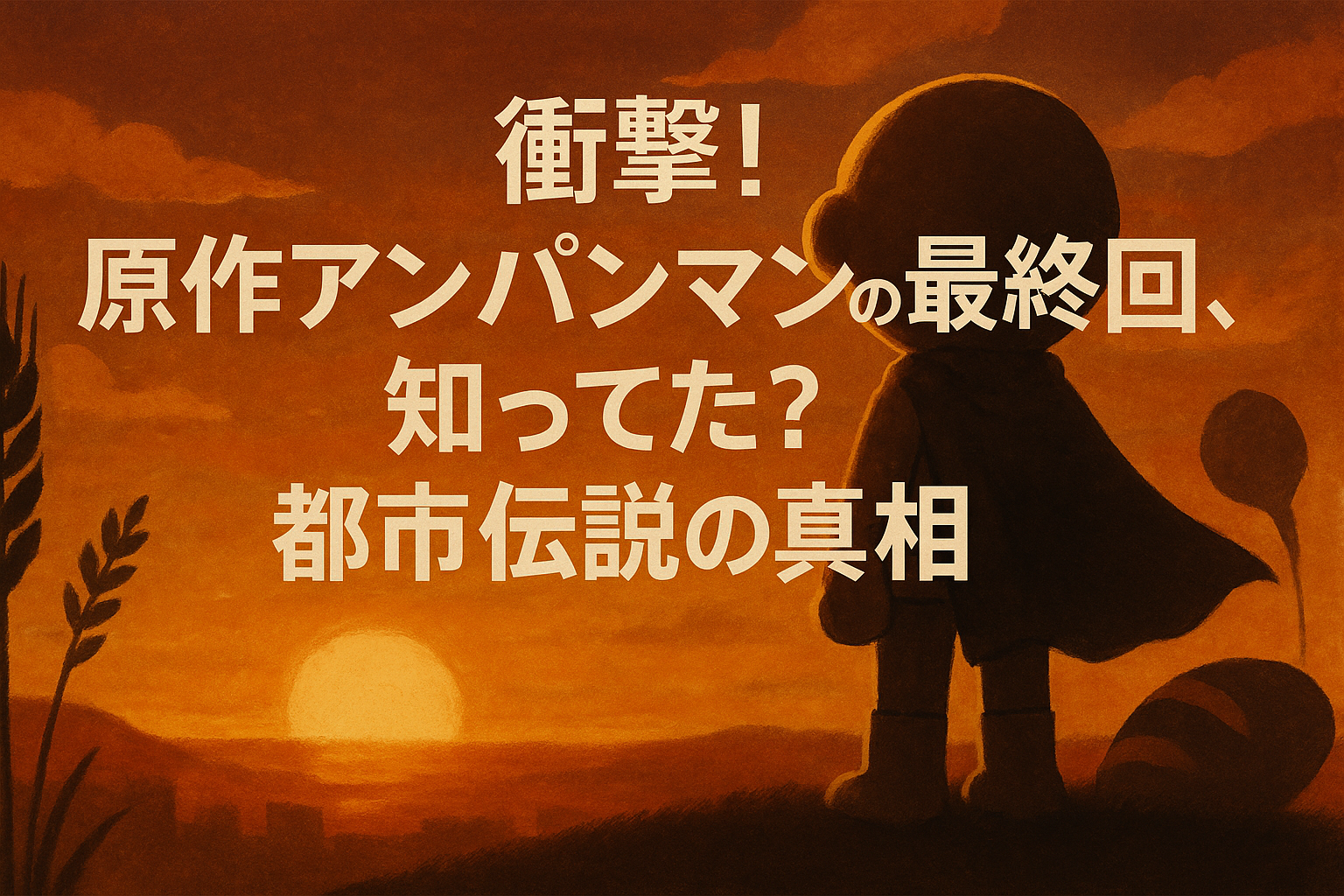 衝撃！原作アンパンマンの最終回、知ってた？都市伝説の真相