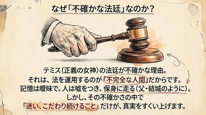 【考察】「テミスの不確かな法廷」というタイトルの意味
