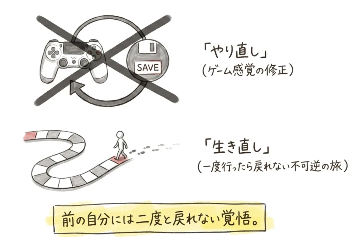 前の自分には二度と戻れない覚悟