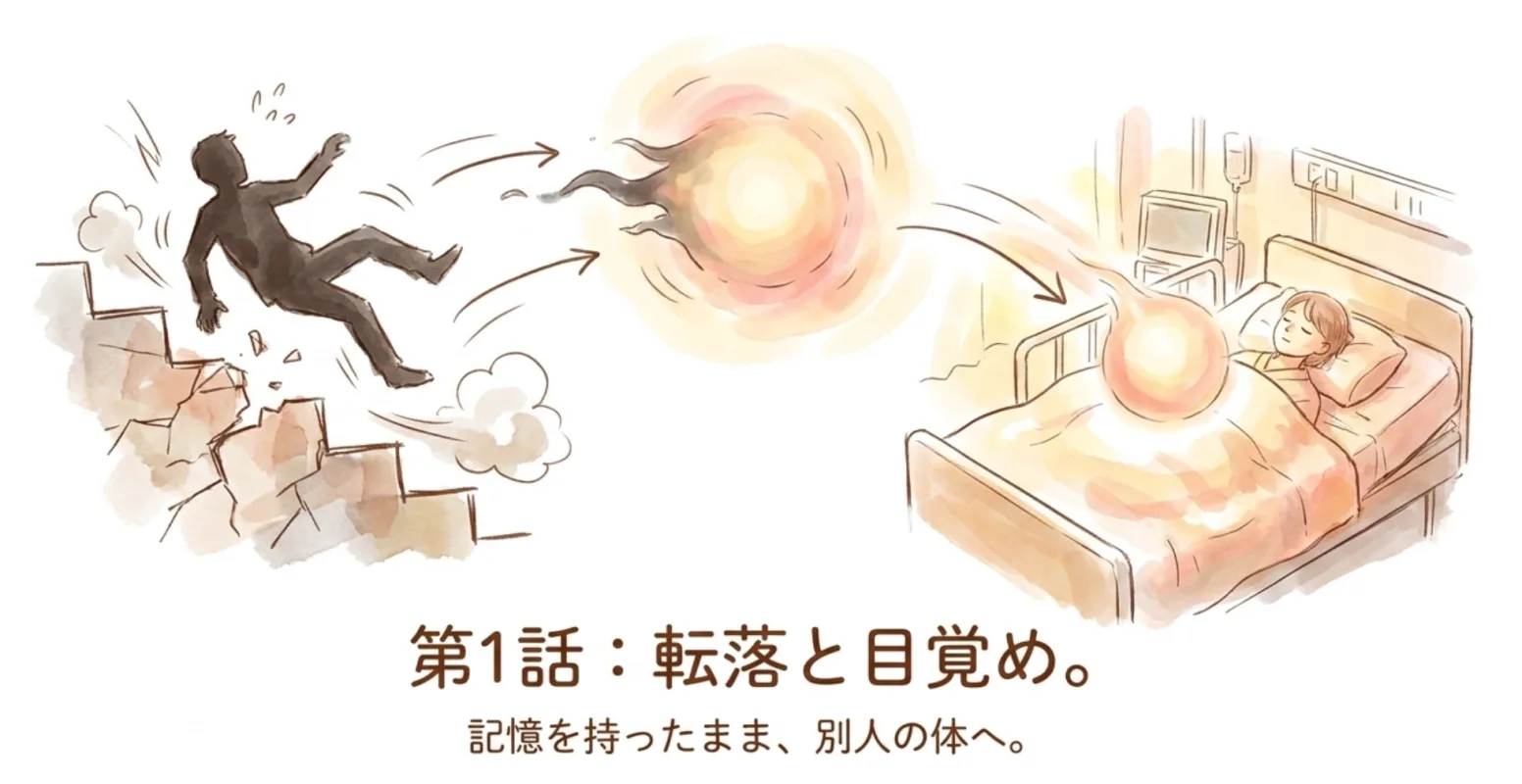 第1話：転落死とIT社長の2012年転生