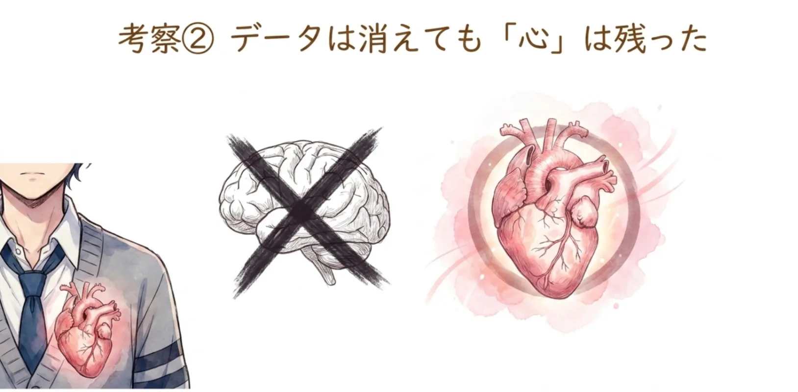 データは消えても心は残った