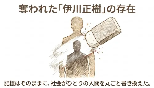 奪われた「伊川正樹」の存在