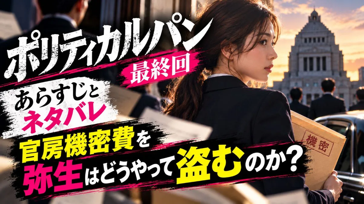 ポリティカルパン 最終回のあらすじとネタバレ｜官房機密費を弥生はどうやって盗むのかを考察