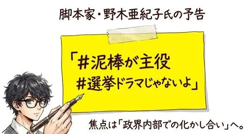 泥棒が主役 選挙ドラマじゃない